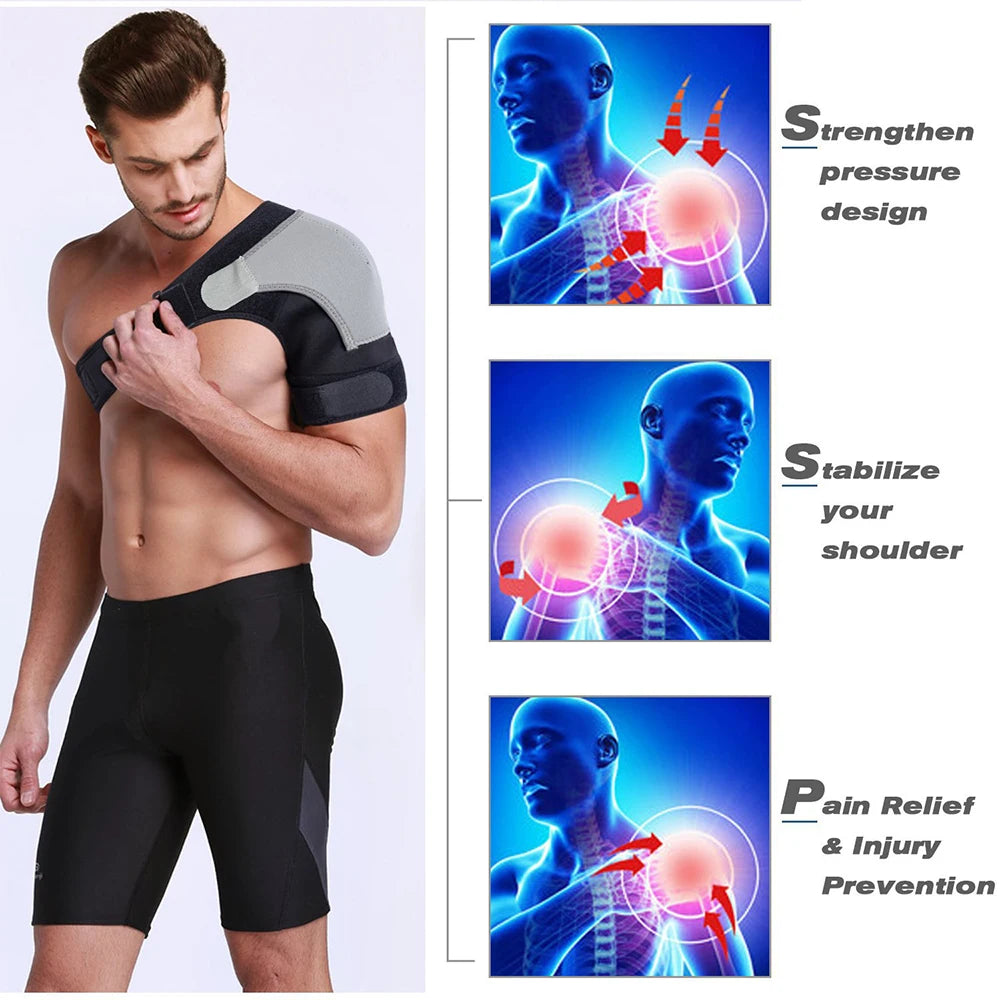 Shoulder Compression Brace with Ice Pack – Rotator Cuff & Arthritis Relief